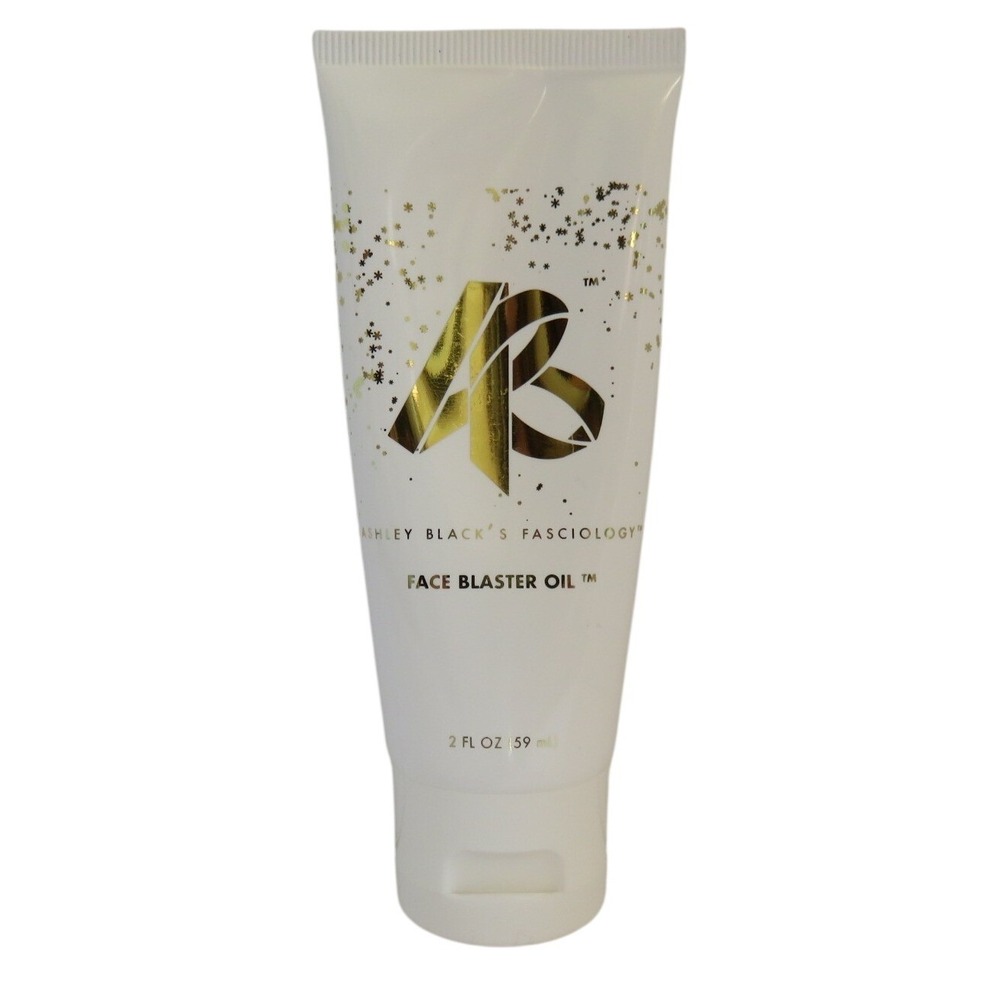 Ashley Black Fasciology Face Blaster Oil 2oz Facial Massage Glide Skincare Tube‎